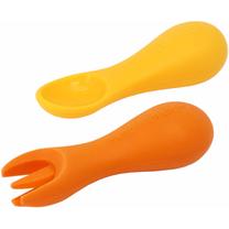 Stalo įrankiai Marcus & Marcus Palm Grasp Spoon & Fork Set, 1 m., silikonas, oranžinė sp.