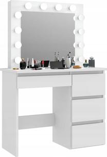 Kosmetinis staliukas Funfit, balta sp., 135 cm x 40 cm x 90 cm