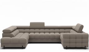 Kampinė sofa Fectory, smėlio sp., 205 x 346 cm x 93 cm