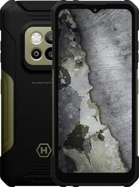 Mobilusis telefonas MyPhone Hammer Construction 2, 128 GB, juoda sp./žalia sp.