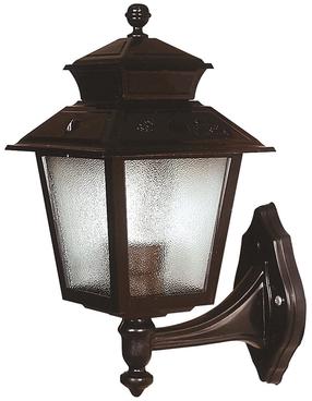 Sieninis lauko šviestuvas Opviq BAP-68213-BSY, 60W, E27, IP65, juoda sp., 20 cm x 38 cm