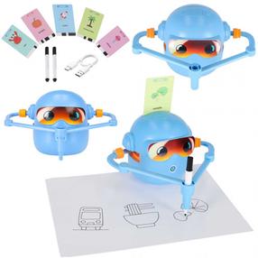 Zīmēšanas piederumu komplekts, robots Intelligent KX2871_1, zila krās.