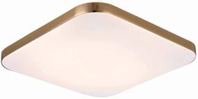 Šviestuvas plafonas Light Prestige Babilon LP-335/1C M 4GD square, LED, 4000 °K, 1 x 24 W, balta sp. / aukso sp.