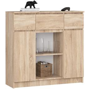 Комод Akord Furniture Factory K100, коричневый цв., 98 см x 35 см x 101 см
