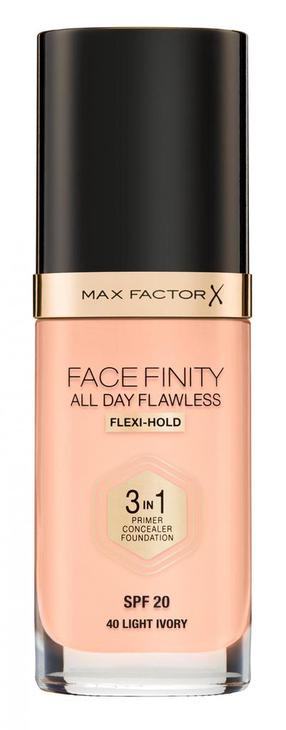 Grima bāze Max Factor Facefinity 3in1, gaiši brūna krās., 40 light ivory, 30 ml