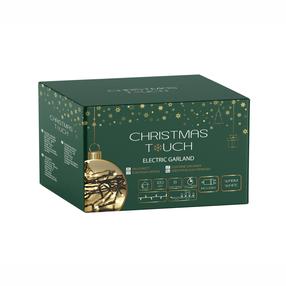 Spuldzīšu virtenes Christmas Touch XYIP-31ELED-120C-B, 9 m, silti balta krās., 120 LED