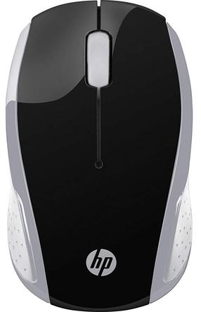 Belaidė kompiuterinė pelė HP 200, sidabro sp./juoda sp.