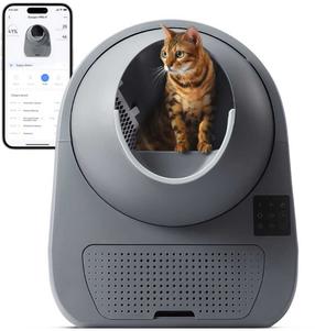 Automatinis kačių tualetas CATLink Pro-X CL-08, pilka sp., atviras, išmanusis, 63 cm x 62 cm x 74 cm