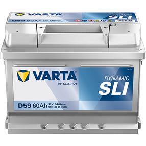 Akumulators Varta SLI D59, 12 V, 60 Ah, 540 A