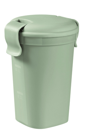 Dėžutė maistui Curver Smart To Go Eco, 0.6 l, 11 cm x 11 cm, žalia sp.
