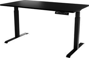 Kompiuterio stalas reguliuojamo aukščio Cama Meble Moon Long, 150 cm x 80 cm, 72 - 120 cm, juoda sp.