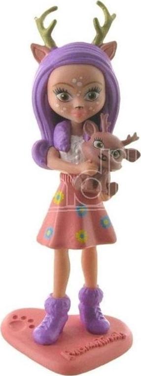 Žaislinė figūrėlė Mattel Enchantimals Danessa Deer, 10 cm, ruda sp./violetinė sp.