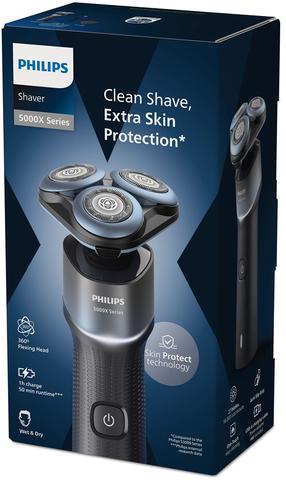 Barzdaskutė Philips 5000X Series X5006/00, li-ion, mėlyna sp./juoda sp.