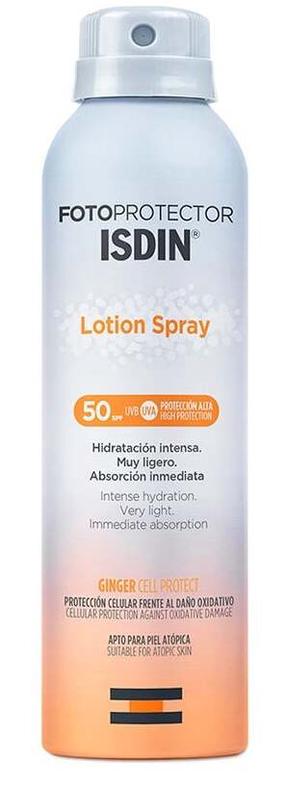 Izsmidzināms līdzeklis iedeguma kopšanai Isdin Lotion Spray SPF50, 250 ml