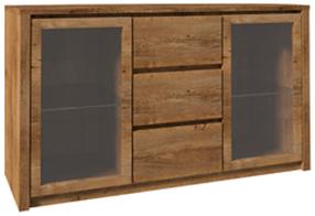 Komoda Gala Meble Montana K2D, ąžuolo sp., 80 cm x 140 cm x 43 cm