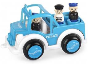 Rotaļu policijas mašīna Dante Jumbo Jeep Police 045-1269, zila krās.