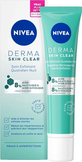 Veido šveitiklis Nivea Derma Skin Clear, 40 ml