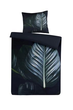Voodipesukomplekt Kenda Sand Tropical 125, must v./roheline v., 80 x 80 cm, 155 x 220 cm