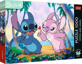 Puzle Trefl Stitch & Angel 12079, 68 cm x 48 cm, 1000 gab., daudzkrāsaina