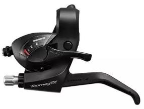 Ручка переключения передач Shimano Tourney ST-TX800-L, металл, черный цв.