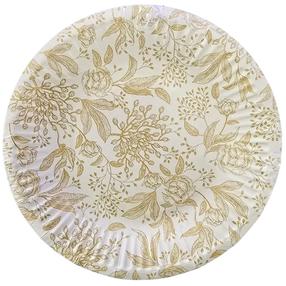 Vienreizējās lietošanas šķīvis Paw Decor Collection Rose Peonies, Ø 18 cm, 8 gab.