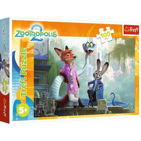 Puzle Trefl Zootropolis 2 Disney 16523, 19.6 cm x 28.8 cm, 100 gab., daudzkrāsaina