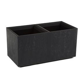 Pods ar ūdens rezervuāru Lamela, plastmasa, 80 cm x 40 cm, Ø 80 cm, melna krās.