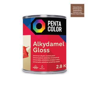 Emaliniai dažai, universalūs Pentacolor Alkydamel, blizgus, 2.8 kg, geltonai ruda sp.