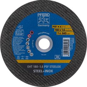 Pjovimo diskas kampiniam šlifuokliui Pferd PSF Steelox, 180 mm x 1.6 mm x 22.23 mm