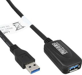 Kaabel InLine 10683570 USB A male, USB A female, 5 m, must v.