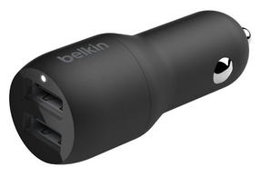 Automobilinis įkroviklis Belkin, 2 x USB, juoda