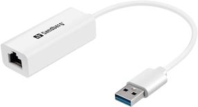 Adapteris Sandberg USB3.0 Gigabit Network Adapter USB A male, RJ-45 female, balta krās.
