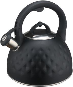 Tējkanna ar svilpi La Cuisinette MWK 003, 3 l, melna krās.