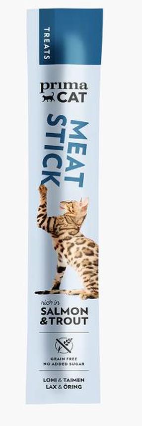Skanėstas katėms Prima Cat Meat Stick Salmon & Trout, 0.015 kg