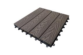 ДПК плитка для террасы Garden Center, 30 см x 30 см x 2 см, коричневый цв.