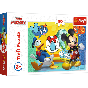 Dėlionė Trefl Mickey 18289T, 20 cm x 27 cm, 30 vnt., įvairių spalvų