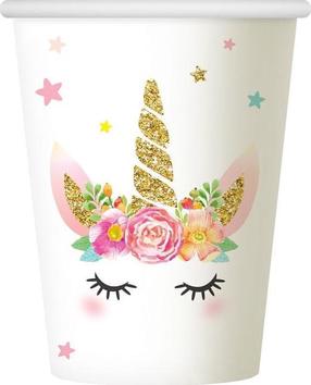 Vienkartiniai puodeliai GoDan Unicorn 3139723, 266 ml, 6 vnt.