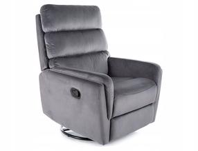 Allalastava seljatoega tugitoolid Argos Velvet, hall v., 84 cm x 78 cm x 107 cm