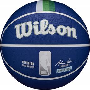 Баскетбольный мяч Wilson NBA Team City Collector Dallas Mavericks, 7 размер, синий цв.