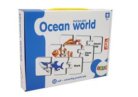 Edukacinė dėlionė Lean Toys Ocean World, įvairių spalvų, 10 vnt.