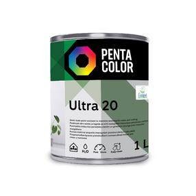 Дисперсионная краска Pentacolor Ultra 20, белый цв., 1 л