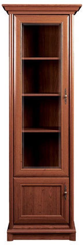 Vitrina Kent EWIT1DL, ruda sp., 70 cm x 43 cm x 204 cm