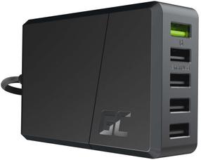 Зарядное устройство для телефона Green Cell ChargeSource 5, USB/AC, 19.5 см, черный цв., 52 Вт