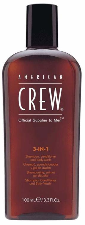 Шампунь, для волос и тела American Crew 3 in 1, 100 мл