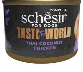 Šlapias šunų maistas Schesir Taste The World Chicken Thai Coconut, 0.15 kg