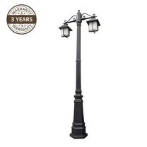 Pastatomas lauko šviestuvas Domoletti Matrix 065-PL-2, 60W, E27, IP43, juoda sp., 51 cm x 54.5 cm