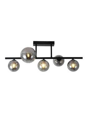 Lampa griesti Domoletti Nico THX30373-5, G9, 5 x 40 W, pelēka krās. / melna krās.