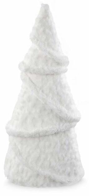 Kalėdinė dekoracija, "Eglutė", 14 cm, balta sp.