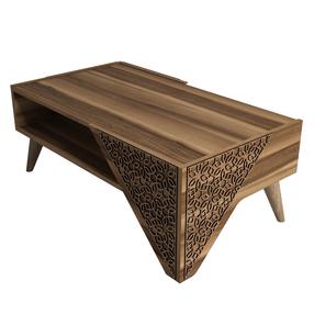 Kavos staliukas Kalune Design Beril, ruda sp., 58 cm x 105 cm x 40 cm