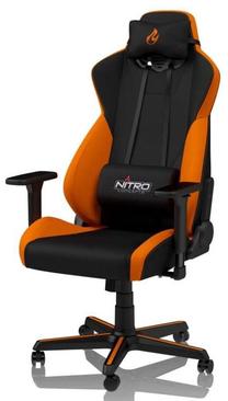 Žaidimų kėdė Nitro Concepts S300, juoda sp./oranžinė sp.
